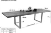 Esstisch Baumkante Akazie nuss 160 (260) x 90 cm U-Gestell Produktbild-Vorschau 6
