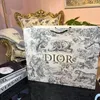 Torba Dior biała Toile de Jouy tygrysy i las złote logo Podgląd zdjęcia produktu 5