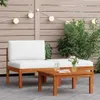 "2026 Promotion" 3-tlg. Garten-Lounge-Set mit Kissen Holz Produktbild-Vorschau 1