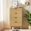 UnboxG Comò con 4 cassetti, comò in legno massello color Anteprima dell’immagine prodotto 3
