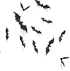 Oblique Unique 3D Fledermäuse 60er Set Halloween Wandtattoo Produktbild-Vorschau 3
