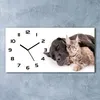 Wanduhr aus Glas – 60x30 cm - Glasbild - Glasuhr - Produktbild-Vorschau 2