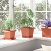 vidaXL Quadratischer Blumentopf 6 stk. Ziegelrot 20 x 20 x Produktbild-Vorschau 4