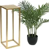 DanDiBo Blumenhocker Metall Gold Eckig 50 cm Blumenständer Produktbild-Vorschau 1