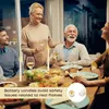 A family is gathered around a dinner table, with candles lit. Náhled obrázku produktu