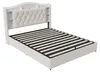 UnboxG Polsterbett 160x200 cm Beige mit LED & Stauraum, Produktbild-Vorschau 13