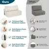 A comparison of two foldable sofa beds, highlighting the features of one product against the drawbacks of another. Produktbild-Vorschau