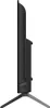 Side view of a black television set on a stand. Produktbild-Vorschau