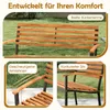 Banc de jardin 2 places en bois d'acacia avec accoudoirs Voir les images du produit 5