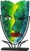 Casablanca by Gilde  Glasart ovale Dekovase Face Twinkle  Produktbild-Vorschau 1