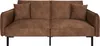 Canapé - HOME DECO FACTORY - CLUB - Convertible - Marron Voir les images du produit 2