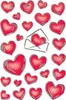 HERMA DECOR stickers hearts&letters silver embossed 2 Produktbild-Vorschau 1