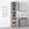 vidaXL Mobile da bagno Grigio Sonoma 32x34x188,5 cm Anteprima dell’immagine prodotto 4