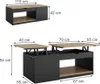 Table basse Vicco Avela Noir 55x110cm, Model 50593 Voir les images du produit 6