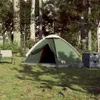 vidaXL Tenda da campeggio a cupola 2 persone Verde Anteprima dell’immagine prodotto 3