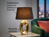 tischleuchte Taba 16 x 23 x 33 cm E14 Keramik 40W gold Produktbild-Vorschau 6
