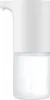 A white automatic foaming soap dispenser with a clear reservoir showing liquid soap. Produktbild-Vorschau