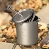 750 ml kempingový hrnek na kávu s tlakovou deskou titanový Náhled obrázku produktu 8