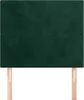 vidaXL Kopfteil Dunkelgrün 90x5x118/128 cm Samt Produktbild-Vorschau 3