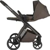 A side view of a brown stroller on a white background. Náhled obrázku produktu