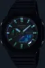 Close-up of a black Casio G-Shock watch with a glowing dial. Náhled obrázku produktu
