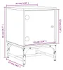 vidaXL Nachttisch mit Glastür Grau Sonoma 35x37x50 cm Produktbild-Vorschau 7