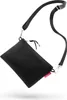A black mesh pouch with a black strap against a white background. Produktbild-Vorschau