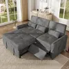 Merax 3-Sitzer Schlafsofa ausziehbar, 3-in-1 Sofabett aus Produktbild-Vorschau 2