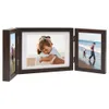 vidaXL Cornice tripla collage marrone scuro 22x15 Anteprima dell’immagine prodotto 6
