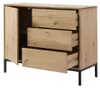 CALICOSY - Commode 1 Porte 3 TiroirsReproduction Chêne L90 Voir les images du produit 6