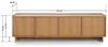 TV-Lowboard SUNA 195 cm Fernsehtisch Karamell Eiche 4 Türen Produktbild-Vorschau 3
