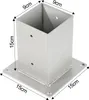 Jayseuw 4x Aufschraubhülse 90x90mm, Bodenhülse für Produktbild-Vorschau 2