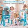 COSTWAY, tableau pour enfants 4-en-1, chevalet double face Voir les images du produit 6
