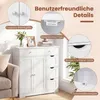Mobiletto da bagno COSTWAY, in legno, con 4 cassetti e 2 Anteprima dell’immagine prodotto 5
