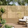 Livingandhome Garten-Sichtschutzzaun Holz – teilweiser Produktbild-Vorschau 1