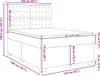 vidaXL Postel Boxspring s matrací Dark Grey 160x200 cm Náhled obrázku produktu 8