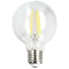 A clear, close-up studio shot of a single LED filament light bulb against a white background. Anteprima dell’immagine prodotto
