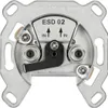KATHREIN Einzelanschlussdose 2fach 0-2400MHz DC-Durchl. ESD Produktbild-Vorschau 1
