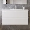 100 cm Badmöbel-Set Unterschrank mit Mineralguss waschtisch Produktbild-Vorschau 1