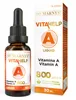 A bottle of MARNYS Vitahelp Vitamin A liquid supplement next to its packaging. Produktbild-Vorschau