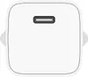 A white USB-C charger is shown from a top-down view. Anteprima dell’immagine prodotto
