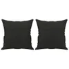vidaXL 2-Sitzer-Sofa mit Zierkissen Schwarz 120 cm Stoff Produktbild-Vorschau 4