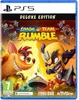 The image shows the front cover of the video game 'Crash Team Rumble - Deluxe Edition' for PlayStation 5. Produktbild-Vorschau