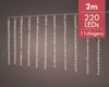 Lumineo Balkonbeleuchtung 220 LED 2x1 m warm weiß, Produktbild-Vorschau 4