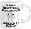 Tierfreund Geschenk Tasse Lustiger Spruch Ich Bin Produktbild-Vorschau 1