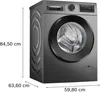 Bosch WGG244ZR10, Frontlader, 9 kg, B, 70 dB, 1400 RPM, A Produktbild-Vorschau 9
