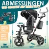 KIDIZ® Dreirad 5in1 Kinderdreirad mit Schubstange Produktbild-Vorschau 7