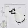 Spadacenta »Spadacenta« Vintage Wandlampe aus Metall, Weiß Produktbild-Vorschau 4