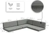 Palettenkissen, Palletenpolster, Gartenkissen, PFBG (3X Set Produktbild-Vorschau 3