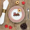4x Polární vlak dortový talíř 4 osoby porcelánový dezertní Náhled obrázku produktu 4